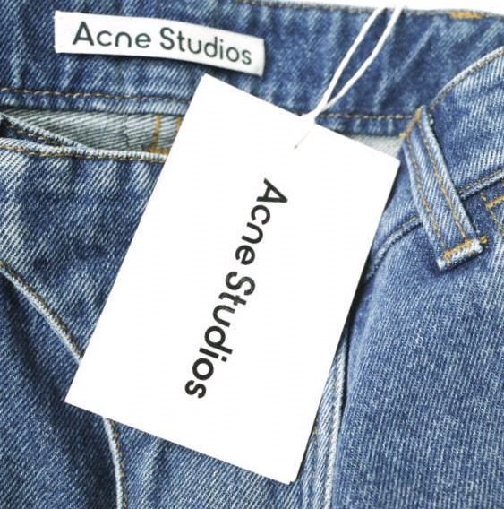 新品 Acne Studios アクネストゥディオズ 24SS DENIM BIKER TROUSERS バイカーデニムパンツ FN-MN-TROU000973 44 MID BLUE 定価183,_3
