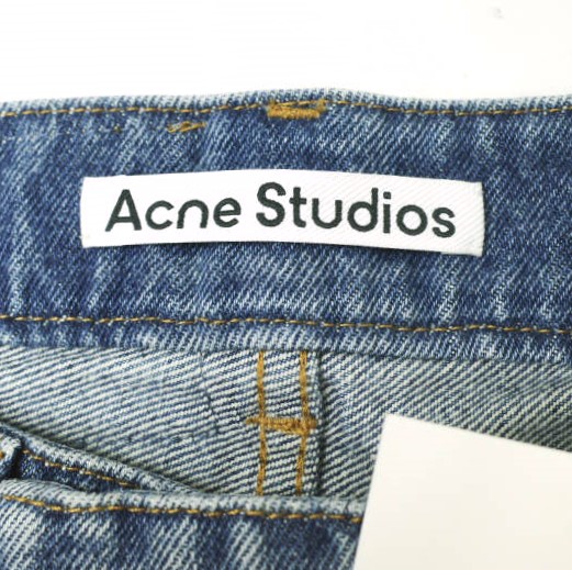 新品 Acne Studios アクネストゥディオズ 24SS DENIM BIKER TROUSERS バイカーデニムパンツ FN-MN-TROU000973 44 MID BLUE 定価183,_11