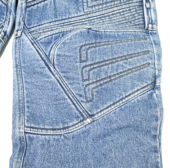 新品 Acne Studios アクネストゥディオズ 24SS DENIM BIKER TROUSERS バイカーデニムパンツ FN-MN-TROU000973 44 MID BLUE 定価183,_6