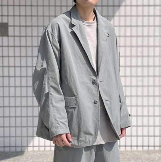 新品 DAIWA PIER39 ダイワ ピア39 24SS TECH LOOSE 2B JACKET テックルーズ2ボタンジャケット BJ-55024 S(JP) GRAY テーラード_2