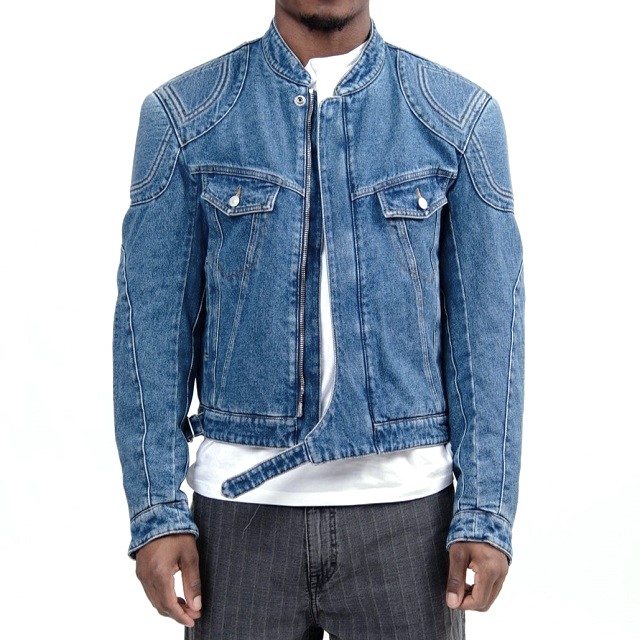 新品 Acne Studios アクネストゥディオズ 24SS BIKER DENIM JACKET バイカーデニムジャケット FN-MN-OUTW001115 44 BLUE 定価217,800円 新品 Acne Studios アクネストゥディオズ 24SS BIKER DENIM JACKET