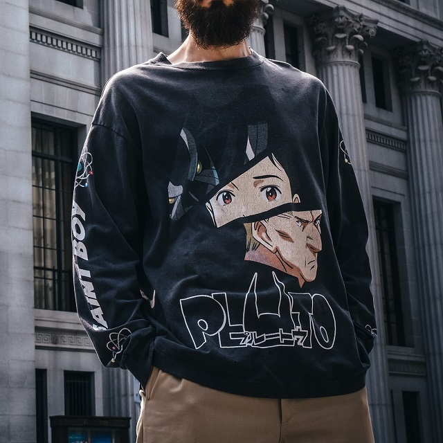 新品 SAINT MICHAEL x PLUTO セントマイケル 24AW PT_LS TEE / PLUTO Netflix ロングスリーブTシャツ SM-YS1-0000-C30 L BLACK Mxxxxxx_2
