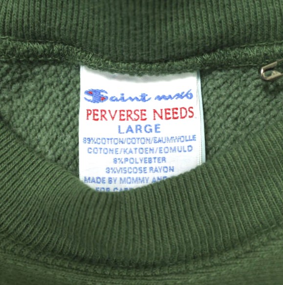新品 SAINT MICHAEL セントマイケル 23AW CRW N SWT / LOGO ロゴ刺繍 クルーネックスウェット SM-A23-0000-027 L GREEN SAINT Mxxxxxx_5