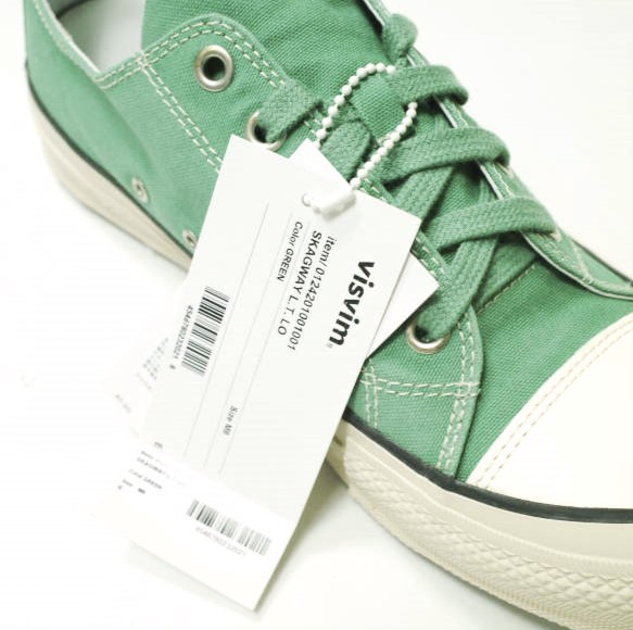 新品 visvim ビズビム 24AW SKAGWAY L.T. LO スカグウェイ 0124201001001 M8.5(26.5cm) GREEN ヴィズヴィム 定価91,300円 スニーカー