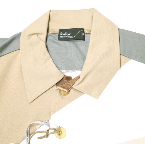 新品 kolor カラー 24SS 日本製 ライトポンチポロシャツ 24SCM-T04202 3 BEIGE 半袖 POLO SHIRTS 定価48, トップス_4