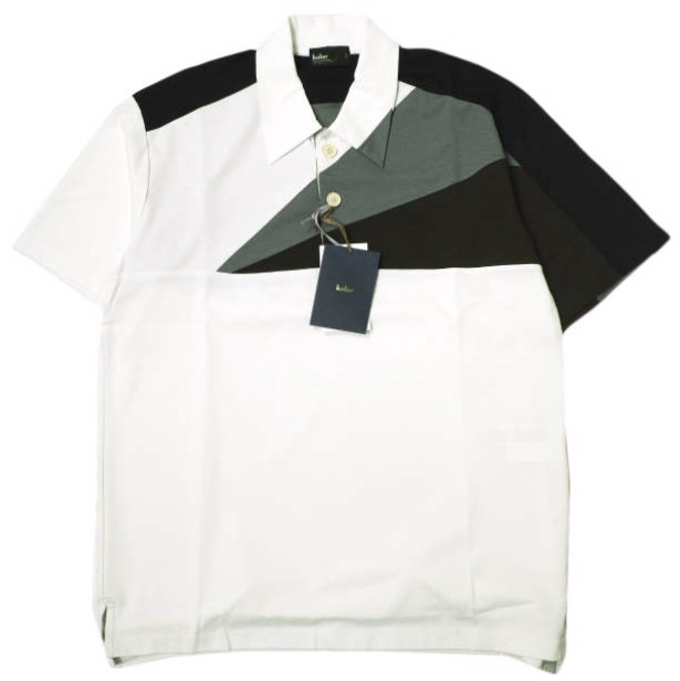 新品 kolor カラー 24SS 日本製 ライトポンチポロシャツ 24SCM-T04202 3 WHITE 半袖 POLO SHIRTS 定価48,400円 トップス