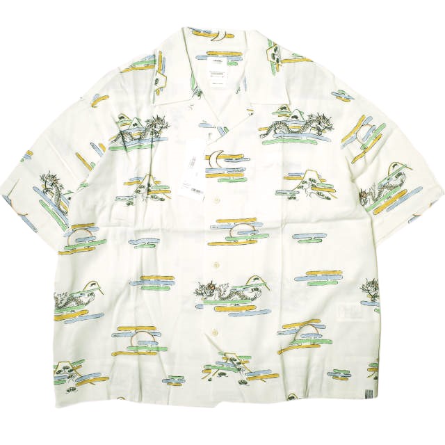 新品 visvim ビズビム 24SS COPA SHIRT S/S レーヨンオープンカラーシャツ 0124105011002 3 Off White 半袖 アロハシャツ 定価71,500円