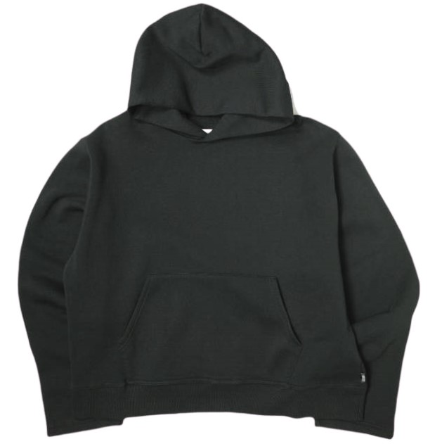 新品 MM6 メゾンマルジェラ 24SS BRUSHED SWEAT HOODIE ユニセックス スウェットプルオーバーパーカー SH0GU0003 S BLACK 定価70,400円