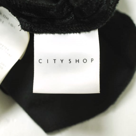 CITYSHOP シティショップ 25SS VELVET TWIST DRESS ベルベッドツイストドレス 25040042844010 38 ブラック ベロア マキシ ワンピース