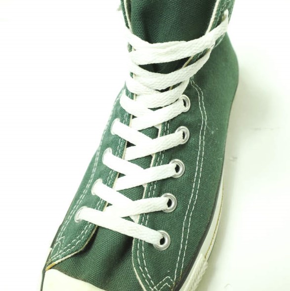 CONVERSE コンバース アメリカ製 90s ALL STAR HI MADE IN USA ヴィンテージ オールスター US7(25.5cm) GREEN キャンバス USA製 g22192