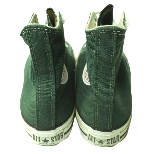 CONVERSE コンバース アメリカ製 90s ALL STAR HI MADE IN USA ヴィンテージ オールスター US7(25.5cm) GREEN キャンバス USA製 g22192