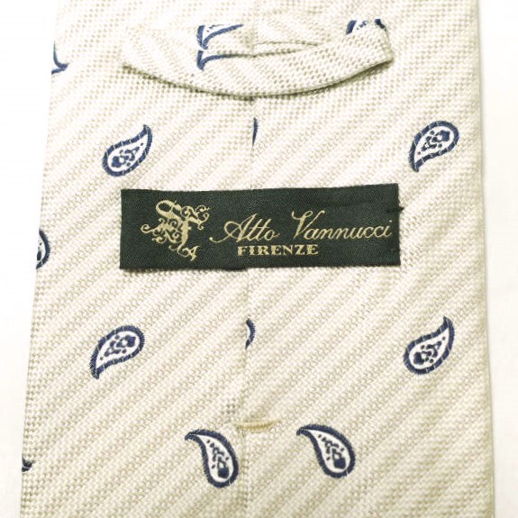 Atto Vannucci アットヴァンヌッチ イタリア製 レジメンタルシルク