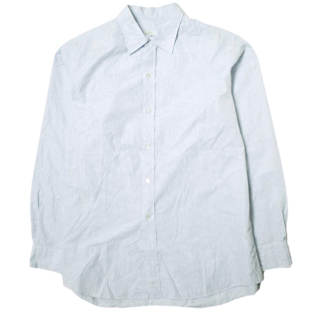 A.PRESSE アプレッセ 23AW 日本製 Regular Collar Shirt チェック レギュラーカラーシャツ 23AAP-02-04H 2 BLUE 長袖 トップス