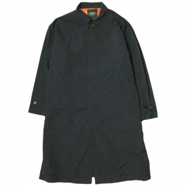 UNUSED アンユーズド 19AW 日本製 NYLON COAT ナイロンステンカラーコート US1670 2 ブラック バルカラー アウター