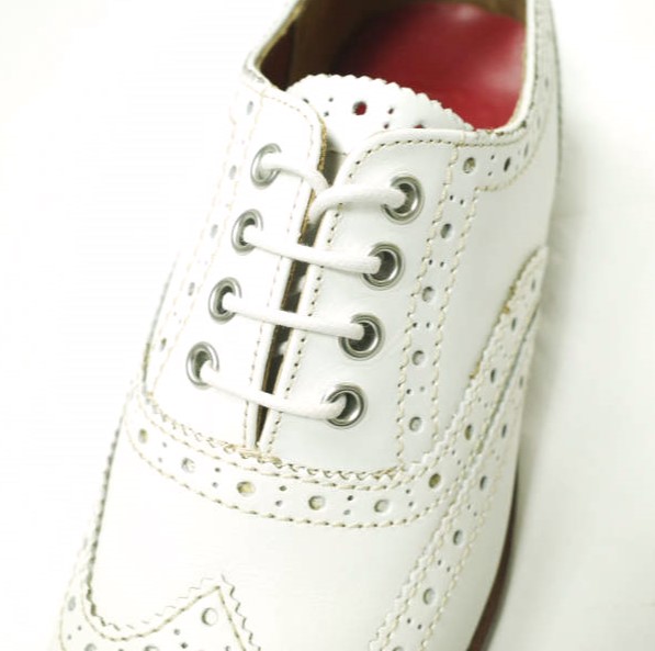 新品 GRENSON グレンソン ROSE ウイングチップフルブローグシューズ 210028 UK3.5D(22.5cm) WHITE 定価49,500円 革靴 シューズ