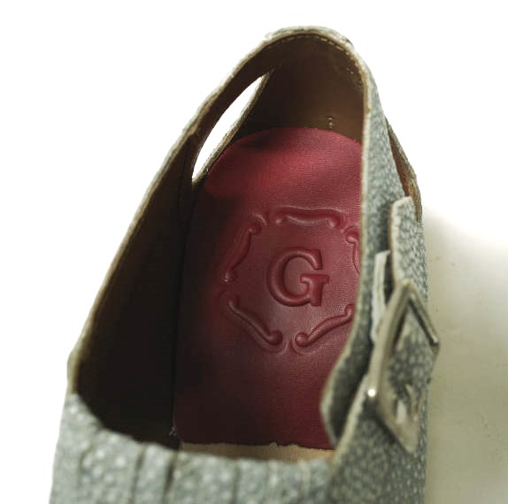 新品 GRENSON グレンソン ETHEL キルトタッセルストラップレザーシューズ 210427 UK4.5D(23.5cm) BLUE STINGRAY 定価47,300円 サンダル