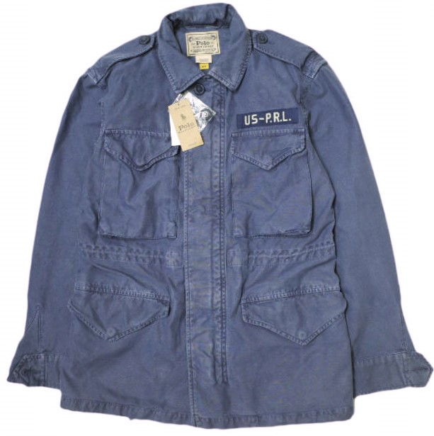 POLO RALPH LAUREN ポロラルフローレン リラックスドフィット サープラスブロークンツイルジャケット XXS NAVY M-65 定価64,900円