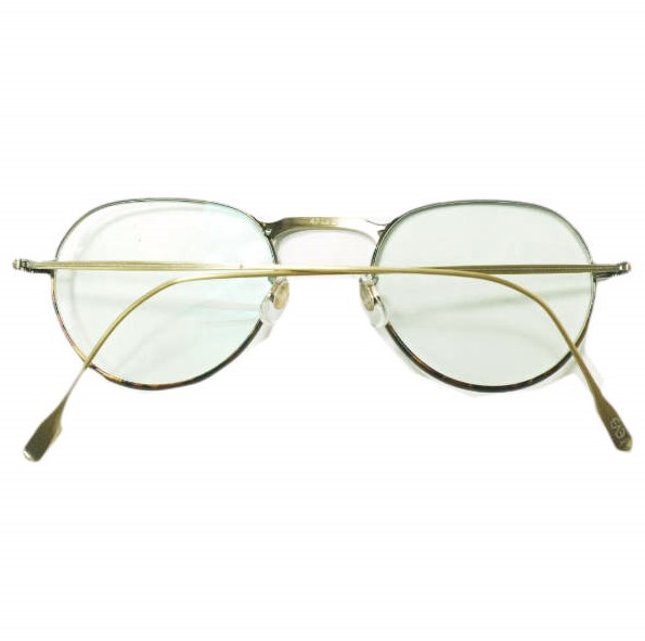 EYEVAN アイヴァン 日本製 FREED AG-C ボストンサングラス Antique Gold/Light Green(度入り) 47□20-145 眼鏡 メガネ_1