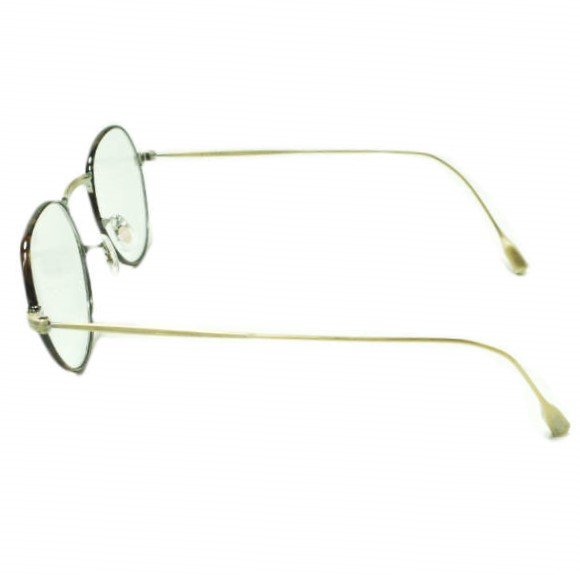 EYEVAN アイヴァン 日本製 FREED AG-C ボストンサングラス Antique Gold/Light Green(度入り) 47□20-145 眼鏡 メガネ_3