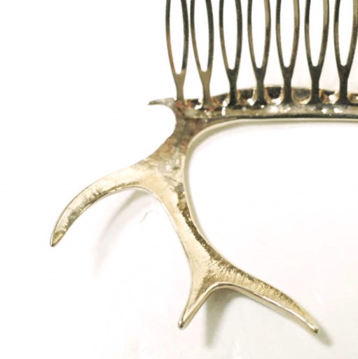 新品 PLUIE プリュイ アントラーコーム ANT-C ROSE GOLD ヘアジュエリー バレッタ 櫛 アクセサリー_4
