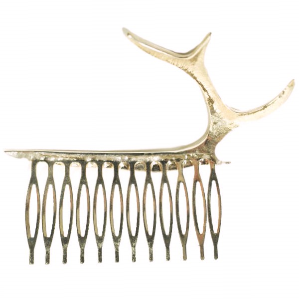 新品 PLUIE プリュイ アントラーコーム ANT-C ROSE GOLD ヘアジュエリー バレッタ 櫛 アクセサリー_1