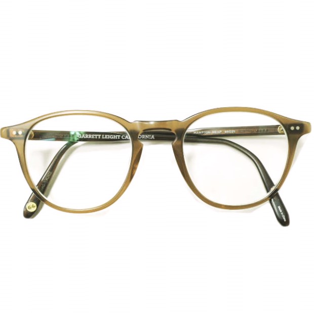 Garrett Leight California Optical ギャレットライト HAMPTON MESP ハンプトン ボストンメガネ Brown/Clear(度入り) 46□21 サングラス