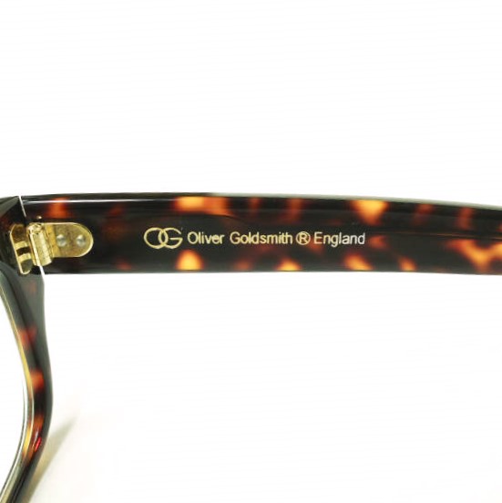 OLIVER GOLDSMITH オリバーゴールドスミス 日本製 CONSUL 50 コンスル50 Dark Tortoiseshell/Clear ウエリントン 眼鏡 メガネ サングラス