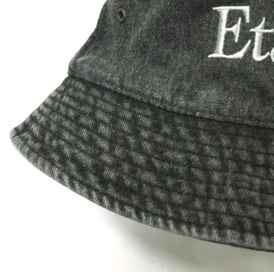 Etavirp エタヴァープ ロゴ刺繍 デニムバケットハット S/M WASHED