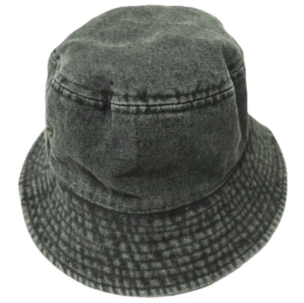 Etavirp エタヴァープ ロゴ刺繍 デニムバケットハット S/M WASHED BLACK newhattan 帽子【中古】【Etavirp】 Etavirp エタヴァープ ロゴ刺繍 デニムバケットハット S/M WASHED