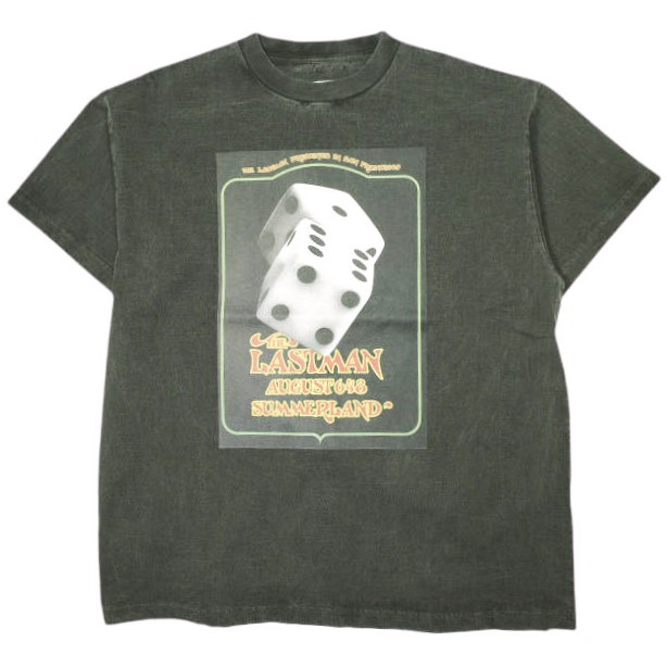 新品 LASTMAN ラストマン 25SS 日本製 PRINTED TEE SHIRTS DICE ダイスプリントTシャツ 251LM-CT11 L BLACK 定価26,400円 トップス