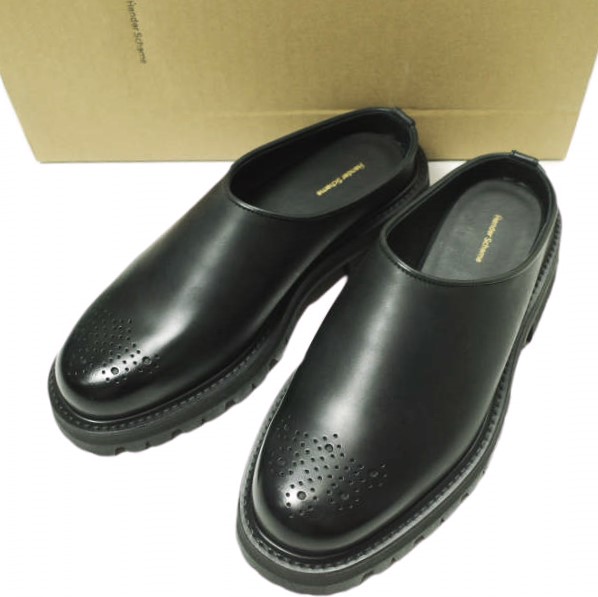 新品 Hender Scheme エンダースキーマ Commando Mule コマンドーミュール mj-rs-cmm 3(25-25.5cm) BLACK サンダル サボ 定価51,700円