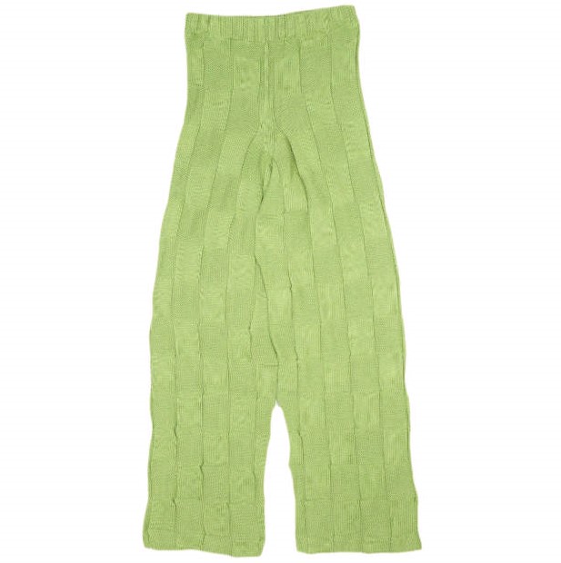 新品 BASERANGE ベースレンジ フランス製 KONAK PANTS オーガニックコットン ニットパンツ XS/S ZEK GREEN イージー 定価27,170円