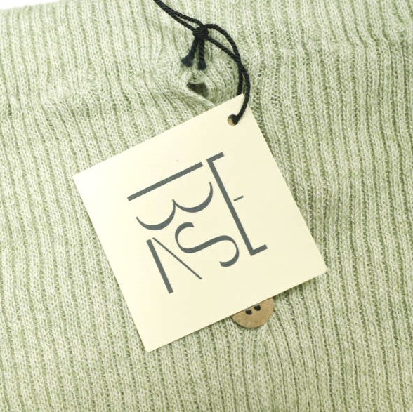 新品 BASERANGE ベースレンジ 24AW フランス製 DANDE SKIRT リブニット