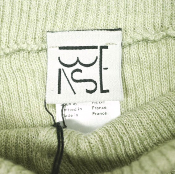 新品 BASERANGE ベースレンジ 24AW フランス製 DANDE SKIRT リブニット