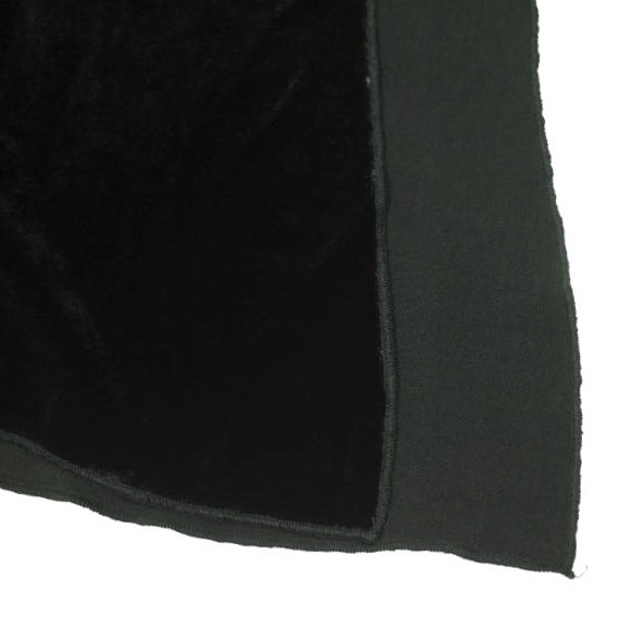新品 BASERANGE ベースレンジ 25SS OLIN SKIRT シルクベルベットロングスカート SKOLI-VE-SP25 XS BLACK ベロア イージー 定価43_7