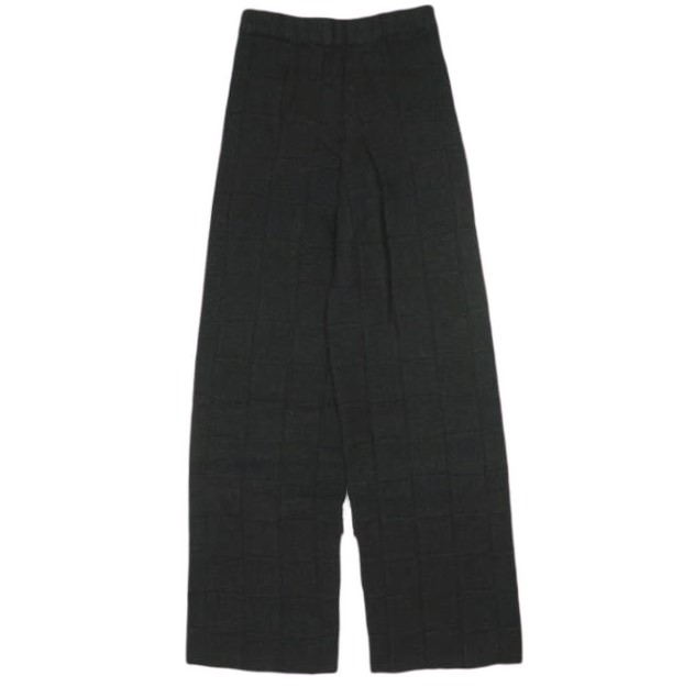 新品 BASERANGE ベースレンジ フランス製 KONAK PANTS ウールニットパンツ XS BLACK イージー 定価31,900円 ボトムス