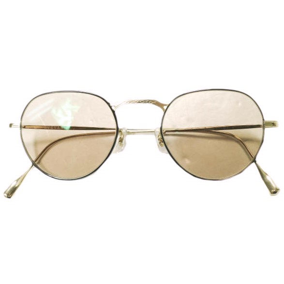 EYEVAN アイヴァン 日本製 FREED G-C フリード ボストンサングラス Gold/Black/Light Brown 47□20-145 眼鏡 メガネ