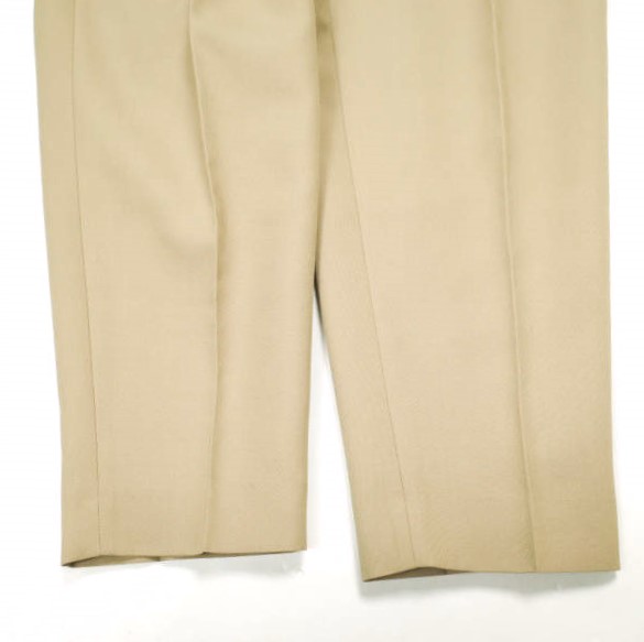 HYKE ハイク 24SS 日本製 DOESKIN TAPERED PANTS ドスキンテーパードパンツ 241-13279 1 BEIGE 1タック ボトムス【中古】【HYKE】 HYKE ハイク 24SS 日本製 DOESKIN TAPERED PANTS ドスキンテーパード