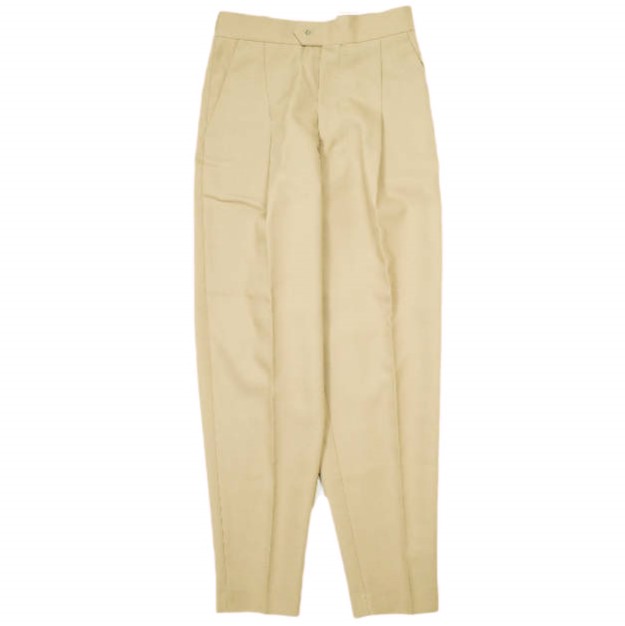 HYKE ハイク 24SS 日本製 DOESKIN TAPERED PANTS ドスキンテーパードパンツ 241-13279 1 BEIGE 1タック ボトムス