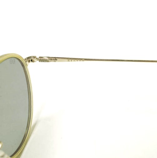 EYEVAN アイヴァン 日本製 MAZE G/LLT ボストンサングラス Gold/Navy 