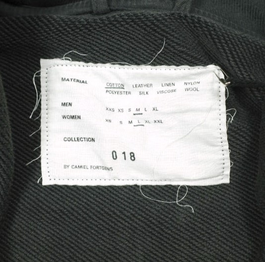 新品 CAMIEL FORTGENS カミエルフォートヘンス 24AW SCARF HOODIE スカーフ付き ジップアップパーカー CF.18.02.02.01 M 定価75,900円