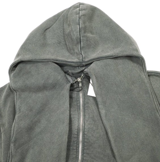 新品 CAMIEL FORTGENS カミエルフォートヘンス 24AW SCARF HOODIE スカーフ付き ジップアップパーカー CF.18.02.02.01 M 定価75,900円