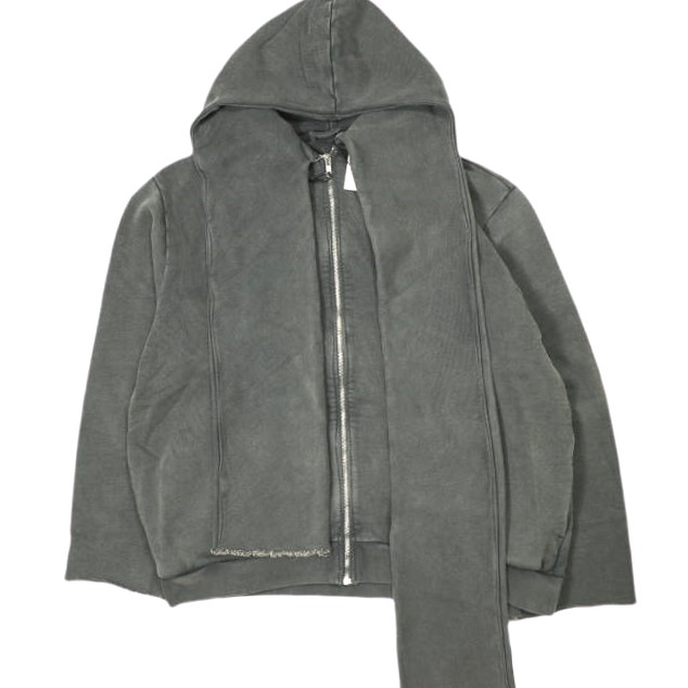 新品 CAMIEL FORTGENS カミエルフォートヘンス 24AW SCARF HOODIE スカーフ付き ジップアップパーカー CF.18.02.02.01 M 定価75,900円