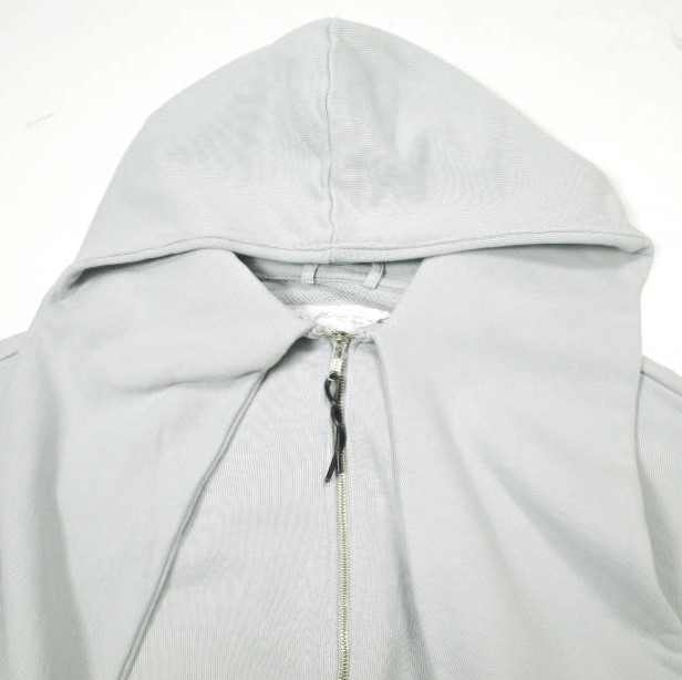 新品 CAMIEL FORTGENS カミエルフォートヘンス 24AW SCARF HOODIE スカーフ付き ジップアップパーカー CF.18.02.02.01 S 定価75,900円