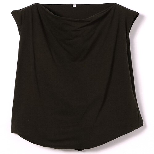 新品 BASERANGE ベースレンジ 25SS TURN TANK ツイストデザイントップス XS FOVEA ダークブラウン 定価25,410円 ノースリーブ Tシャツ