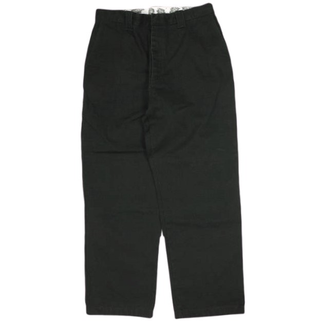 SAINT MICHAEL セントマイケル 23SS 日本製 WIDE PANTS キャンバス ワイドパンツ SM-S23-0000-058 M BLACK SAINT Mxxxxxx ボトムス