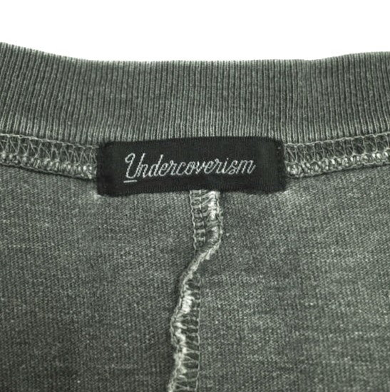 UNDERCOVERISM アンダーカバイズム 22SS 日本製 後teeカスタムハギTEE ドッキングTシャツ UI1B4805-2 5 CHARCOAL GRAY 再構築 継ぎ接ぎ UNDERCOVER アンダーカバー トップス【中古】【UNDERCOVERISM】 UNDERCOVERISM アンダーカバイズム 22SS 日本製 後teeカスタムハギTEE
