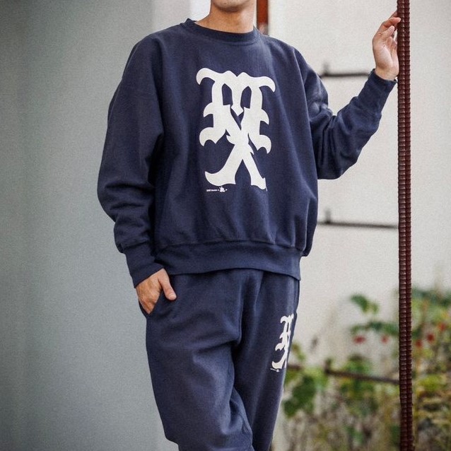 SAINT MICHAEL セントマイケル 24AW CREW SWEAT MX ロゴプリント