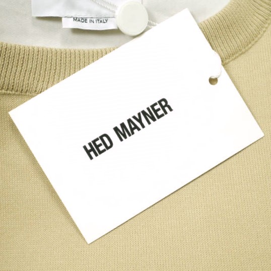 新品 HED MAYNER ヘドメイナー 24SS STONE WASHED COTTON SWEAT