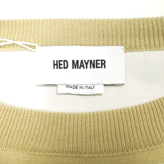 新品 HED MAYNER ヘドメイナー 24SS STONE WASHED COTTON SWEAT オーバーサイズボンディングスウェット HMMY75011A S Grey 定価214,500円 新品 HED MAYNER ヘドメイナー 24SS STONE WASHED COTTON SWEAT